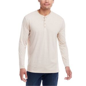 Weatherproof Mens Micro-Stripe Henley Shirt, NWT